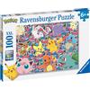 RAVENSBURGER, POKEMON Ravensburger - puzzle pokémon, 100 pezzi xxl, età raccomandata 6+ anni