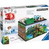 MINECRAFT, RAVENSBURGER 3D PUZZLE Ravensburger - 3d puzzle storage box minecraft, 216 pezzi, 8+ anni