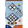 RUBIK'S CUBE Confezione di rompicapo rubik: cubo 3x3, cubo 2x2 e cubo portachiavi 3x3 - set completo di puzzle