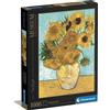Clementoni puzzle museum collection - van gogh, "sunflowers" - 1000 pezzi, puzzle adulti