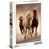 CLEMENTONI - 39168 - PUZZLE 1000 HQC RUNNING HORSES 70 X 50 CM