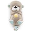 Fisher-Price Lontra Soffice Relax, Giocattolo con Vibrazioni Calmanti e Musica, per Neonati da 0+ mesi, FXC66