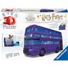 Harry Potter, RAVENSBURGER, RAVENSBURGER RAVENSBURGER - 3D PUZZLE NOTTETEMPO, BUS HARRY POTTER, 216 PEZZI, 8+ ANNI
