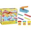 Play-doh, la fabbrica del divertimento, playset di attività manuali, pasta modellabile in 3 colori