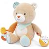 BABY SMILE, BABY SMILE SOFT Benny orsetto peluche attività 25cm