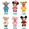 Cry babies tiny cuddles disney w2 - bambole peluche disney da collezionare, 6 diversi personaggi - assortita