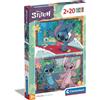 CLEMENTONI, Disney Stitch Clementoni - supercolor puzzle disney stitch - 2x20 pezzi, 24809