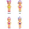 Bloopies mermaids magic tails, bambola singola assortita per il bagnetto 2 in 1: sirena e bambina, spruzzano acqua