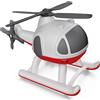 BABY SMILE Plan&go helicopter - elicottero giocattolo assortito con ruote ed elica rotante in rosso e bianco