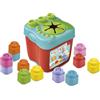 CLEMENTONI, CLEMMY Clementoni - soft clemmy - touch, build and play sensory bucket, mattoncini morbidi