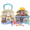 Disney, DISNEY PRINCESS, WISH Disney wish playset portatile casa di asha di rosas, cottage a 2 piani con mini bambola, star e accessori