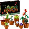 Lego, LEGO ICONS, LEGO ICONS BOTANICAL Lego icons 10329 piantine, collezione botanica con fiori artificiali, decorazione casa, idea regalo di compleanno donna o uomo