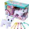 Crayola washimals jumbo pets - big wilbur il grande cagnolino da colorare lavare e ricolorare, 15cm, gioco e regalo per bambini da 3 anni