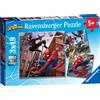 MARVEL, Spiderman, Avengers, RAVENSBURGE RAVENSBURGER - PUZZLE SPIDERMAN, COLLEZIONE 3X49, 3 PUZZLE DA 49 PEZZI, ETà RACCOMANDATA 5+ ANNI