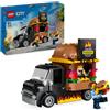 Lego, LEGO CITY LEGO CITY 60404 FURGONE DEGLI HAMBURGER GIOCATTOLO, VEICOLO PER BAMBINI 5+ ANNI, CAMION FOOD TRUCK CON ACCESSORI E 2 MINIFIGURE