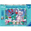 Disney Stitch, Disney Ravensburger - puzzle disney stitch, 100 pezzi xxl, età raccomandata 6+ anni