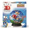 Sonic Puzzle 3d - puzzle-ball sonic the hedgehog - 72 pezzi - diametro 12,9 cm - bambini 6+ anni - ravensburger