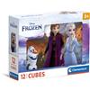 Clementoni - supercolor puzzle disney frozen - 12 pezzi, 41192
