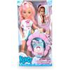 Nancy glow up beauty pack, bambola 42 cm con accessori
