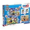 CLEMENTONI - 18291 - EDUKIT 4 IN 1 PAW PATROL CON UN PUZZLE DA 30 PEZZI E UNO DA 48, UN MEMO E SEI CUBI