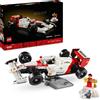 LEGO ICONS, Lego Lego icons 10330 mclaren mp4/4 e ayrton senna, modellino da costruire di auto da corsa f1 con minifigure, regalo per adulti
