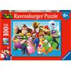 RAVENSBURGER, Super Mario Ravensburger - Puzzle Super Mario - 100 Pezzi Xxl - Età Raccomandata 6+ Anni