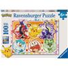 Pokemon Ravensburger - puzzle pokèmon - 100 pezzi xxl - età raccomandata 6+ anni