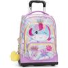 Zaino Trolley Scuola Mofu Mofu Unicorno con Spallacci a Scomparsa e Maniglia Regolabile