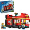 LEGO, LEGO CITY Lego City 60407 Autobus Turistico Rosso A Due Piani, Giochi Per Bambini 7+ Con Veicolo Giocattolo E 5 Minifigure, Idea Regalo