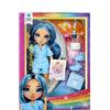 Rainbow high junior high pj party - skyler bradshow - bambola snodata da 22 cm con morbida tutina, pantofole e accessori da gioco
