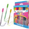 Mitama - penne gel glitter/fluo/rainbow 1 mm - set 13 pz