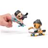 Tech deck sk8 crew, 2 fingerboard con personaggi