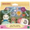 Sylvanian families sorelle lontra marina splashy snorkel set - personaggi collezionabili