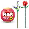 Zuru max premium bricks rosa 247 pezzi serie 1-2 modelli - rosa e rametto di lavanda - perfetto per lui e per lei