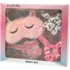 Very bella - night set - maschera da notte, elastici e spazzola per una night routine completa