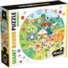 HEADU Giant round puzzle numbers. gioca e conta nella fattoria! made in italy