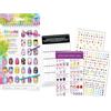 Crayola creations - nail art album, set da disegno con stickers per creare bozzetti di unghie, 04-1275