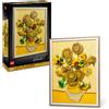 LEGO, LEGO Art Lego art 31215 van gogh girasoli - quadro 3d da costruire, regalo adulti