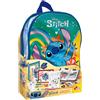 LISCIANI, Disney Stitch Stitch Colouring and Drawing - Set Artistico in Zainetto Pop-Up