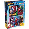 Spiderman, LISCIANI Puzzle DF Maxi Floor 2x60 Spider-Man - Doppio Puzzle d'Azione con il Supereroe Marvel