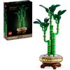 Lego, LEGO ICONS, LEGO ICONS BOTANICAL Lego botanicals 10344 bambù del buon auspicio, pianta artificiale da arredamento con vaso finto, regalo donna, uomo e adulti