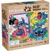 LISCIANI, Disney Stitch Eco-Puzzle DF 60 Stitch - Puzzle Ecologico con il Tenero Alieno Disney