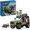 LEGO, LEGO CITY Lego city 60447 fuoristrada di montagna 4x4 - jeep giocattolo da costruire, giochi per bambini 6+ con 1 minifigure e accessori