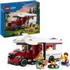 LEGO, LEGO CITY Lego city 60454 camper van delle vacanze d'avventura, veicolo giocattolo con 3 minifigure e accessori, giochi per bambini 6+