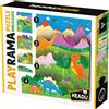 HEADU Playrama puzzle the dinosaurs - scena preistorica 3d da comporre - 3m+ - headu