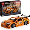 LEGO, LEGO TECHNIC Lego technic 42204 fast and furious toyota supra mk4, macchina giocattolo, motore 6 cilindri e portiere apribili per bambini9+