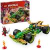 LEGO, LEGO NINJAGO Lego ninjago 71828 racer pull-back di lloyd - modello di auto da corsa giocattolo con 2 minifigure e armi, giochi bambini 7+