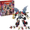 Lego, LEGO NINJAGO Lego ninjago 71834 mech ultra combinatore di zane - robot giocattolo 4 in 1 separabile in 4 modellini, giochi per bambini 9+