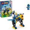LEGO, Sonic Lego sonic 77002 cyclone vs. metal sonic, giochi d'azione per bambini 8+ con mech robot giocattolo trasformabile e personaggio