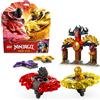 Lego, LEGO NINJAGO Lego ninjago 71826 battle pack draghi dello spinjitzu - 2 trottole giocattolo, tempio e 2 minifigure, giochi per bambini 6+